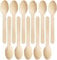 Lot de 100 cuillères jetables en bois de bouleau 14 cm, biodégradables, respectueuses de l'environnement, 100 % bois de bouleau robuste, Noël, fêtes, barbecues, piqueniques, anniversaires de