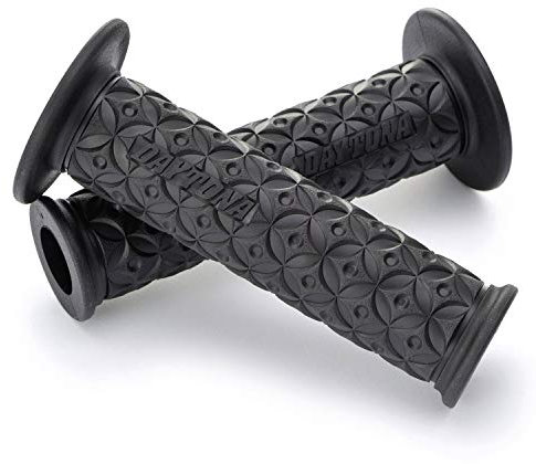 DAYTONA Motorrad Griffgummi Set GGD-NINJA, 7/8“ (22,2mm), 125mm, offenes Ende, schwarz