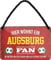 Blechschilder HIER WOHNT EIN Augsburg Fan Hängeschild für Fußball Begeisterte Deko Schild Geschenkidee 18x12 cm