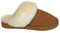 Lammfell Pantoffel slipper Damen Lammfell Hausschuhe Australisches Lammfell beige grau cognac braun mit comfort Sohle - sehr warm (38, cognac - braun, numeric_38)