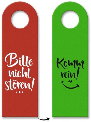 trendaffe - 10x Bitte Nicht stören - Komm rein