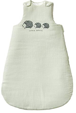 Vertbaudet Bio-Kollektion: Ärmelloser Baby Schlafsack LOVELY NATURE grün 104CM