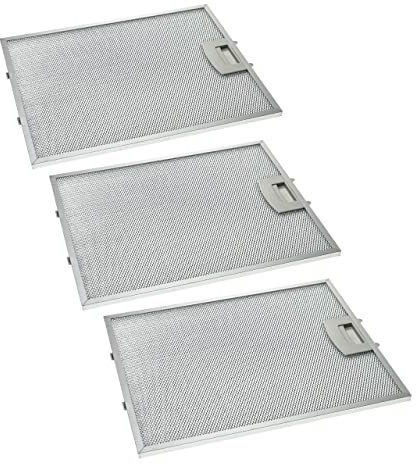 vhbw 3x Filter Metallfettfilter Dauerfilter kompatibel mit Siemens LC47650/01, LC47950/01, LC47955/01, LC48650/01, LC48950/01 Dunstabzugshaube, Metall