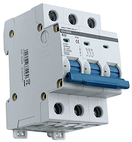 Leitungsschutzschalter 3P B32A 6kA LS-Schalter Sicherungsautomat LSS MCB Doktorvolt 5552