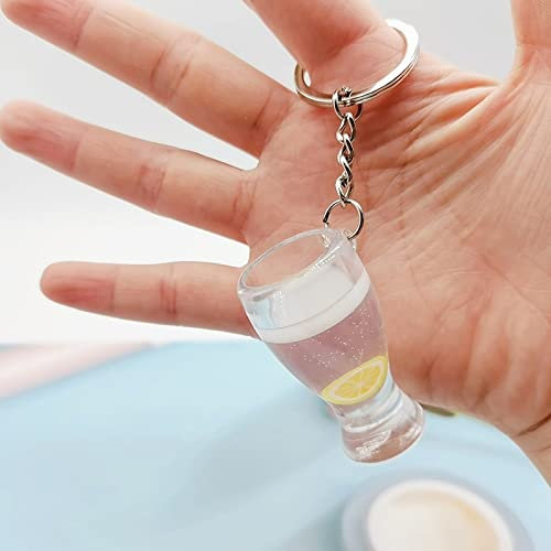 MYVZO 5cm Cola Tasse Schlüsselanhänger Unisex Erfrischender Schlüsselanhänger Shop Aktivität Geschenk Harz Getränkebecher Tasche Anhänger Schmuck