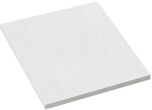 CALGARY | 10-er Set Deckenplatten | Weiß Deckenpaneele | 62 x 62 cm | Dicke 15 mm | Oberfläche: Glasfaser | Mineralfaserplatte | Rasterdeckenplatten