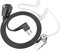 HYS Walkie Talkie Ohrhörer, verdeckter Luftschlauch, PTT mit Mikrofon, Sicherheits-Headset kompatibel mit Motorola CP040 DP1400 GP300 Funkgerät (1 Stück)