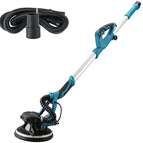 SHENGSHIYU 1800w Random Orbital Sander, Electric Random Orbital Sander Rotary Sander 1000-2100rpm with Sanding Disc, Dust Bag, Sandpaper,Baremetal