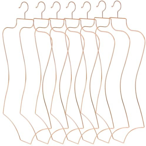 Taiyin 16 Stück Bikini-Kleiderbügel in Körperform, Drahtbügel für Dessous, Badeanzug, Bademode, Kleidung, Mantel, Slip-Kleid (Roségold)