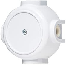 Boîte de dérivation vintage en saillie - Blanc - 80 x 40 mm - Boîte de dérivation blanche