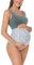 EastElegant Maillot de bain une pièce de maternité à découpes Ploka à pois, gris/bleu, Taille XL