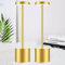 bravzurg 2 Stück LED Tischlampe Kabellos, 5000mAh Akku Tischleuchte Dimmbar, Aluminium, 3 Farbtemperatur, Aufladbar Touch Tischlampen für Outdoor Indoor Nachttisch Esstisch Terrasse Bar - Gold