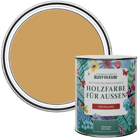 Rust-Oleum Yellow Mould-Resistant Garden Paint In Gloss Finish - Dijon 750ml