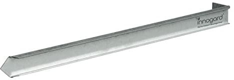 innogard 6023 – Erdanker für Rasenkante breit – Alu-Zink – Fixierstab vollverzinkt 450 x 50 x 12 mm, 1,5 mm stark