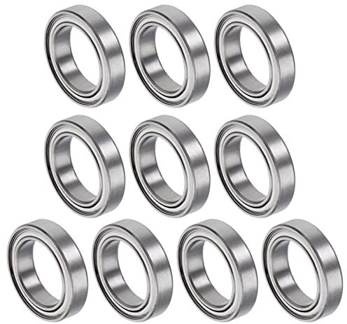 QUARKZMAN 6701ZZ 12x18x4mm Kugellager x 10Stk Chromstahl für Maschinen Werkzeuge DIY-Projekte Doppelt abgeschirmt