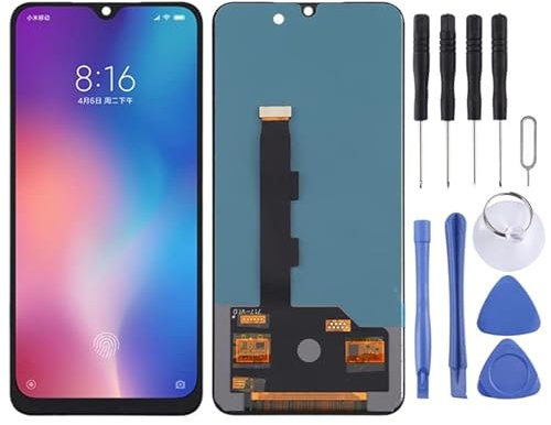 Piezas de Repuesto para teléfonos móviles Pantalla LCD TFT para Xiaomi Mi 9 SE con el ensamblaje Completo del digitalizador, no admite la identificación de Huellas Digitales