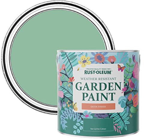 Rust-Oleum Green Mould-Resistant Garden Paint In Satin Finish - Wanderlust 2.5L