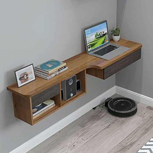 Wall mounted TV Cabinet Floating Shelf Wall Shelf Computer Desk Makeup Table Dressing Table TV Stand Multimedia Shelf Cosmetic Storage Shelf Book Shelf Display Shelf TV Wall Bracket Wall Unit Decor