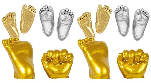Toyvian 2st Babyhand Baby-hand-fuß-casting-kit Bausatz Für Handskulpturen Gips-handguss-kit Baby Mädchen Kinderzimmer Dekor Handabdruck-kits Für Babys Baby-kit Handbuch Souvenir Kleine