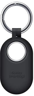 SAMSUNG Galaxy SmartTag2 Silicone Case, GPS Tracker Holder, Tracking Device Protective Cover with Key Ring, Soft Touch, EF-PT560CBEGUS, Black