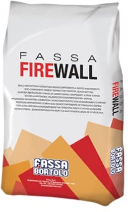 Malta refrattaria firewall fassa bortolo grigia kg 5 (5 pezzi) Fassa bortolo