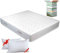EVERGREENWEB Orthopädische Matratze 150x200 cm aus WATERFOAM Elastic, 25 cm Hoch + 2 Kissen aus Memory Foam Flocken, Ergonomisch, Atmungsaktiv Weiß Bezug, Hypoallergen, Antimilbe, Härtegrad H2/H7