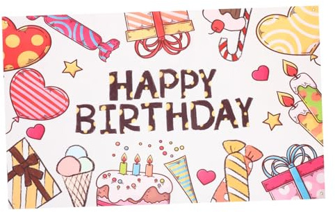 Bannière D’arrière-Plan D’Anniversaire en Polyester pour Photo de Fête | Léger et Facile à Transporter, Motifs Nets et Couleurs Vives, Décor pour Célébration et Coin Photo