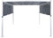 Garten Pergola grau 310x310 cm Sonnenschutz Metallrahmen LED Beleuchtung Parga