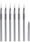 6 Pièces Pinceau Nail Art Ongles Professionnel, Pinceaux en Détail à Ongles avec Capuchon, Ultra fines Nail Art Liner Stripe Brush avec Manche en Métal, pour DIY Nail Art Peinture (5/7/9/11/20/25mm)