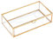 APLVFFZH Boîte à Bijoux en Verre, Support élégant pour Accessoires, Coffret de Rangement Moderne, Languette dorée