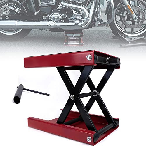 HFGVBDNE Cavalletto elevatore a Forbice per Moto, Tavolo elevatore per Moto Jack Hoist Stand ATV Ampia scrivania, carico 1100 libbre/500 kg, per Officina Motocross Garage Riparazione Moto