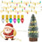 Mini Led Weihnachten Puppenhaus Lichterkette Miniatur Wichtel Zubehör, Weihnachtsdeko Möbel Leuchte Weihnachtswichtel Zubehör, Kunststoff Mehrere Beleuchtungsmodi