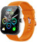 Smartwatch Herren Damen, 1,96 HD Fitnessuhr Smart Watch mit Telefonfunktion, Fitness Tracker Sportuhr mit Pulsmesser Schlafmonitor Schrittzähler, 113+Sportmodi, IP68 Wasserdicht Uhr für iOS Android