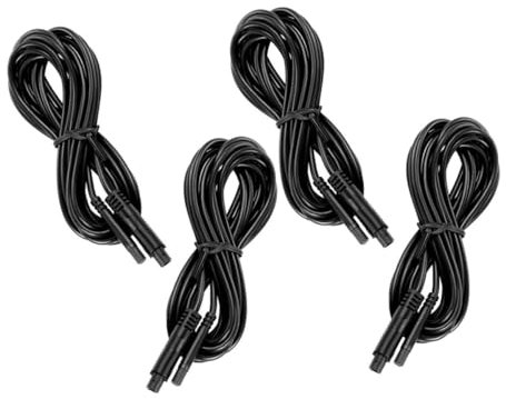 DOITOOL 4pcs Core Pigtail Extension Cable Extension Rearview Camera Cable for Vehicle Car Dash Cam Cord Automotive Supply Easy Installation