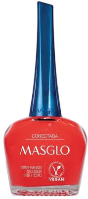 Masglo Esmalte de Uñas 13,5mL Conectada - Esmalte de Color para Uñas Tradicional | Bioflex