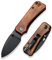 CIVIVI Baby Banter Folding Pocket Knife with 5.94CM Nitro-V Blade & Cuibourtia Wood Handle, Outdoor Knife with Clip (C19068SB-2)
