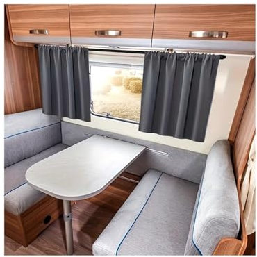 Rideau Voiture,Rideau Occultant Voiture Lot de 2 rideaux occultants gris foncé 84 x 76 cm for fenêtre de camping-car, isolation thermique, rideaux d'intimité for lit double, décoration intérieure de c