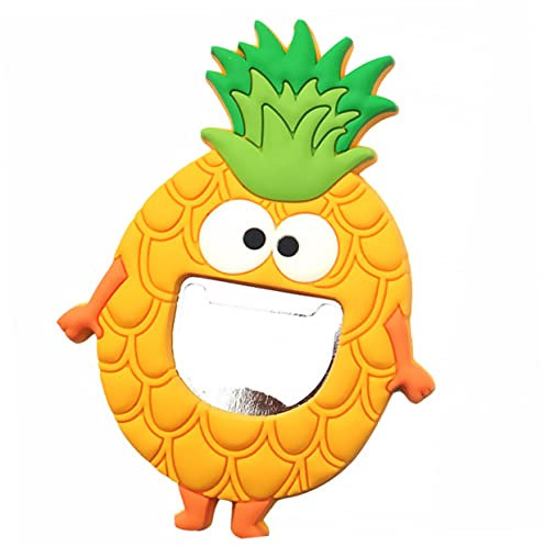 Cabilock Imán para Refrigerador Abrebotellas Decorativo Pegatina De Fruta Diseño Hawaiano