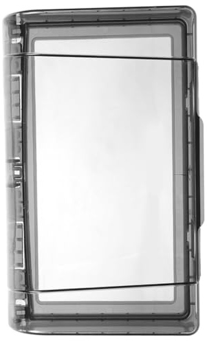 ARTSEWPLY Wasserdichte Steckdosenabdeckung Schutzkasten für Badezimmer und Außenbereich Spritzwassergeschützt Mehrfach Nutzbar Schwarzer Schutzdeckel für Praktischer Steckdosenschutz