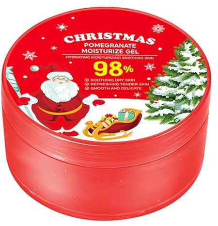 Granatapfel Weihnachts-körpercreme, 300g Hautpflege Für Feuchtigkeit Und Beruhigung, Feuchtigkeitsspendendes Gesichtsgel, Für Beruhigte Ölige Und Trockene Haut, Tägliche Gesichts, Körper Fußpflege