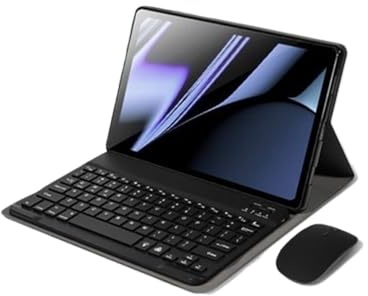 NXCVBNKZJ kuaijiexiaopu Detachable QWERTY Keyboard Leather Case Suitable for OPPO Pad 2 2023(Black+keyboard+mouse)