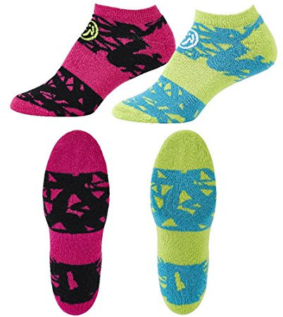 Zumba Socken 2er Set in kräftigen Farben,Sneaker, Socks für Fitness, Compression Socks, Outfit