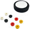 RocwooD 7, 180mm Lawnmower Wheel C/W 8mm 10mm 12mm 12.7mm Centre Bushes