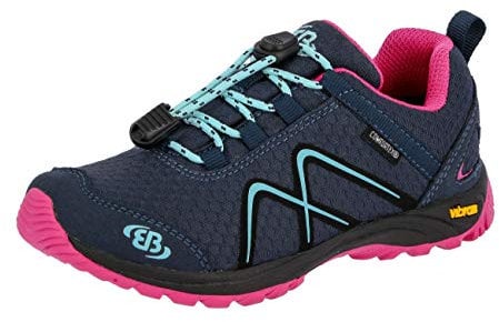 Brütting Unisex Kinder Guide Trekking- & Wanderhalbschuhe, Marine/ Pink/ Türkis, 34 EU