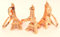 APECA Lot de 50 Porte-clés Tour Eiffel Paris France Cuivre Cadeaux Souvenir 4,5 x 2cm