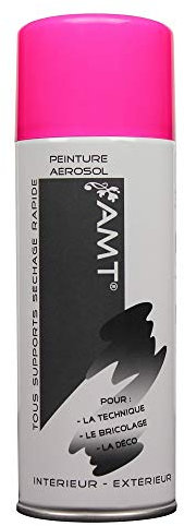 Les Colis Noirs LCN - Bombe de Peinture Rose Fluo 330ml - Spray Aérosol Décoration - BPA41
