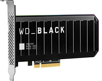 WD_BLACK AN1500 2TB NVMe SSD Add-In-Card, read speed up to 6500MB/s and write speed up to 4100MB/s