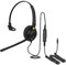 Headset for Mitel 5224 5230 5235 5240 5312 5320 Digital Phones Light Weight Noise Cancelling Mic HD Sound Mono Headset EAR510 + QD002P