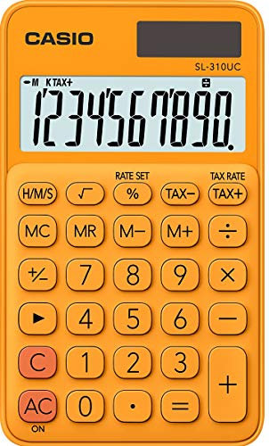 Casio SL-310UC-RG Taschenrechner Orange Display (Stellen)