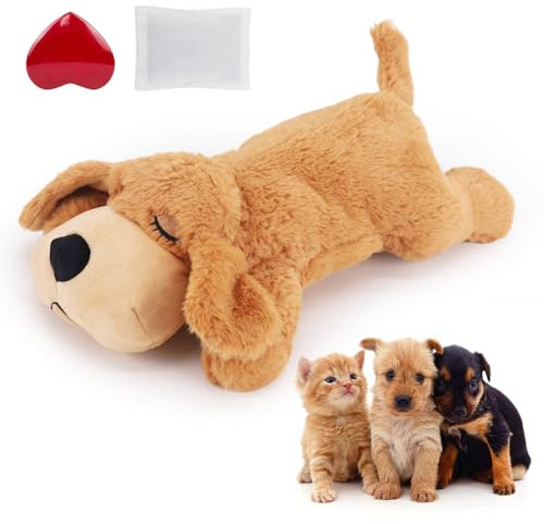 IFOYO Heartbeat Hundespielzeug, linderndes Hundespielzeug mit beruhigendem Herzschlag Sound für Welpen, Hunde, Katzen, Trennungsangst, Welpenherzschlag, Tröster für Verhaltenstraining (waschbar